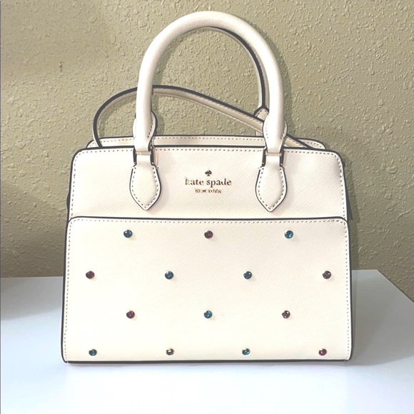 kate spade Handbags - Kate Spade Madison Studded Small Satchel with Crossbody Strap NWT